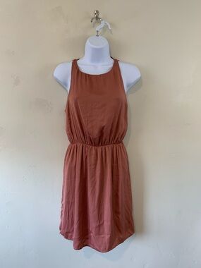 Forever 21 Rust/Terracotta Halter Midi Dress